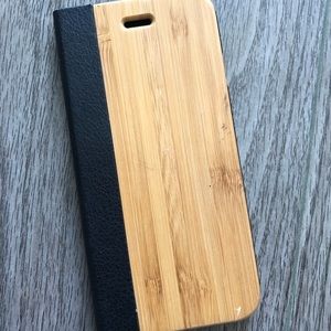 Wood and Leather IPhone Case
